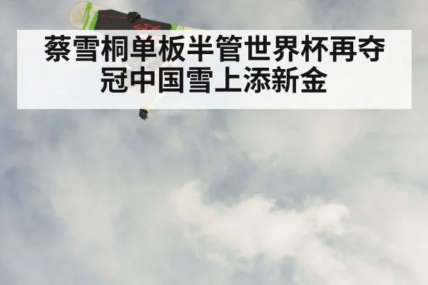 蔡雪桐单板半管世界杯再夺冠中国雪上添新金